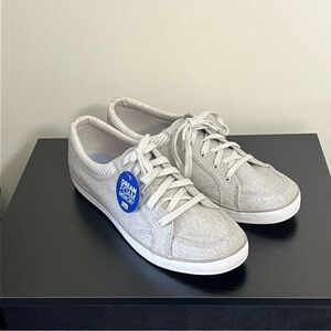 Keds Light Gray Lace-Up Sneakers